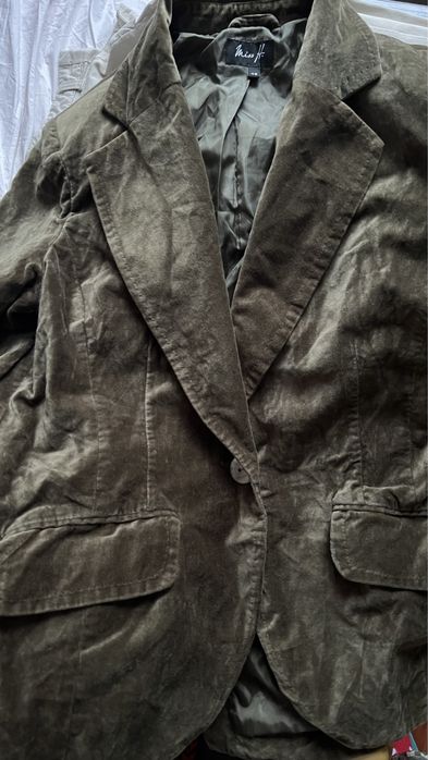 Sacou de catifea khaki ( stil zara )