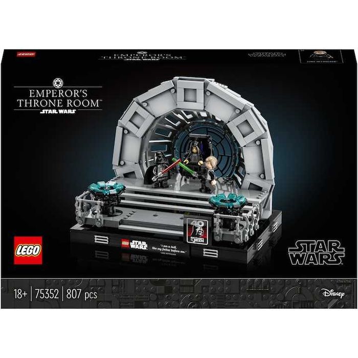LEGO® Star Wars™ - Diorama Sala tronului imparatului 75352, 807 piese