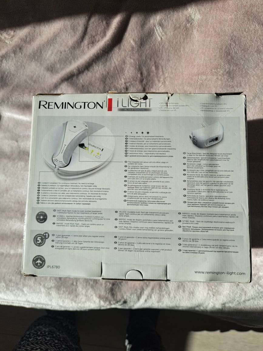 Фотоепилатор IPL Remington IPL6780 i-Light, За тяло и лице - използван