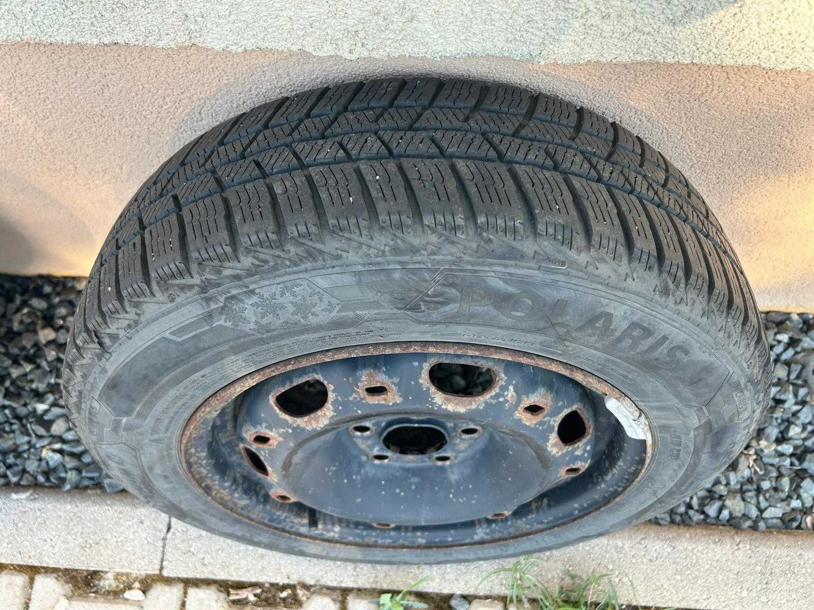 set 4 roti iarna(cauciuc + jante) M+S 165/70/R14(2 nokian + 2  barum)