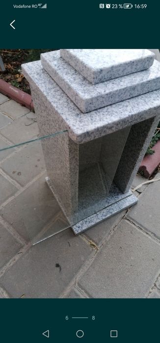 Suport lumânare cavou din granit