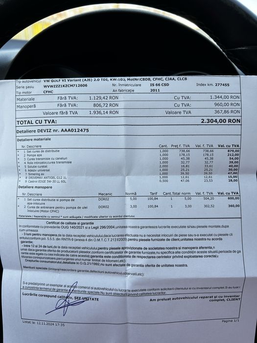 Golf 6 ,2012,fara schimburi!