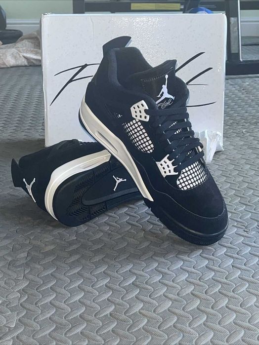 *STOC NOU* Air Jordan 4 White Thunder Nike Air - Verificare Colet -