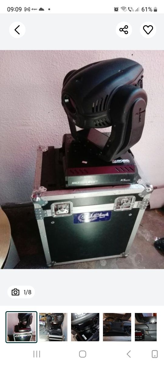 Wash moving headuri led 78x10 paduri Led 4 buc.