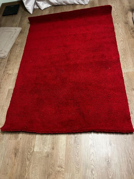 Covor rosu fir lung 133x195 - Ikea