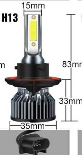 Becuri LED H13 9008 20000LM set 2buc
