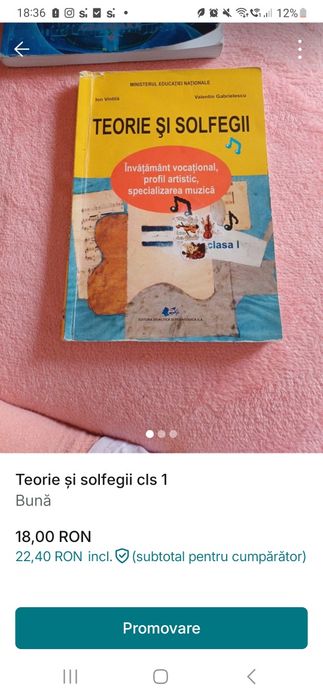 Teorie și solfegii clasa 1