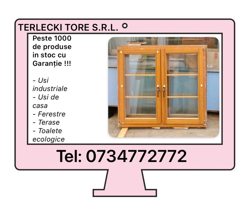 FEREASTRA LEMN TERMOPAN casa cabana traditional  H 130 x L 138 Garanti
