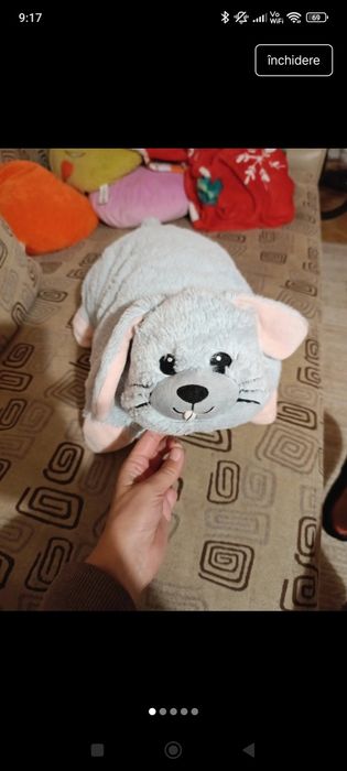 Perna decorativa Iepure si unicorn pufoasa