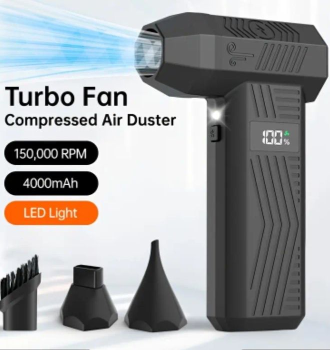 Мощен турбо вентилатор 150000 RPM 4000mAh