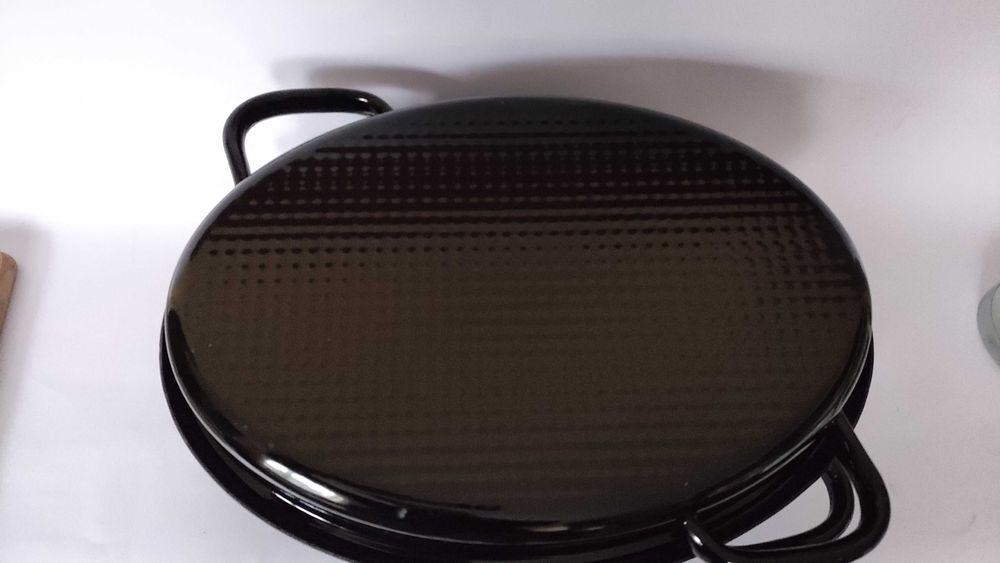 Масивна немска емайлирана тава с капак  2 в 1