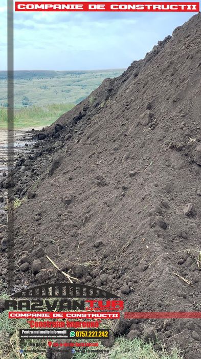 Pamant Negru Vegetal pentru Gazon Flori - CALITATE GARANTATA