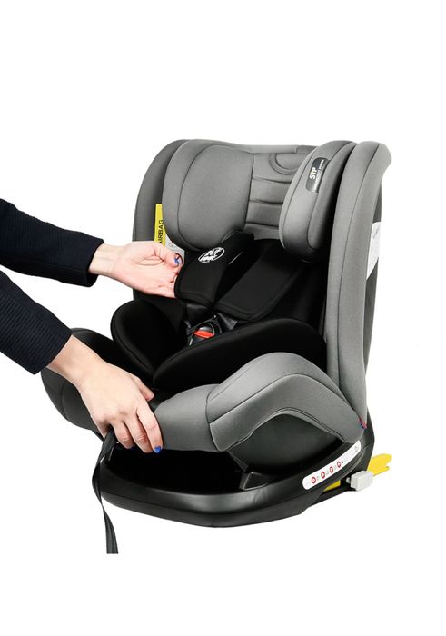 Scaun Auto Riola cu Isofix BUF BOOF Grey 0 36 kg