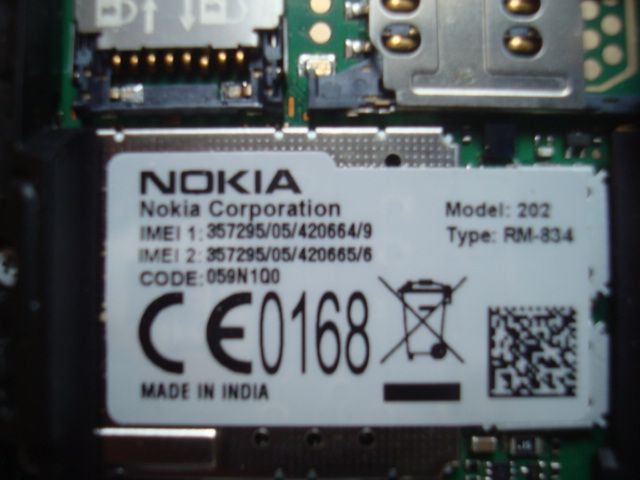 Телефон Nokia ASHA 202 Type RM-834