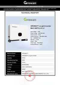 Инверторы для солнечных панелей GROWWAT INVERTER 3FAZA