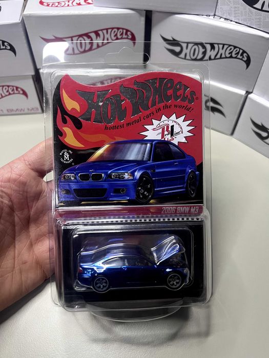 BMW M3 2006 albastru Hotwheels RLC numar 15621/30000 premium