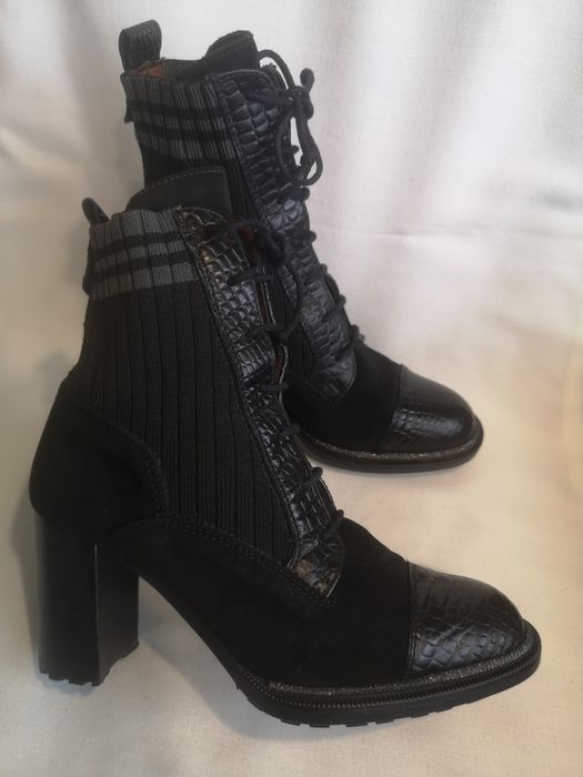 Hispanitas, дамски боти естествен велур, номер 36