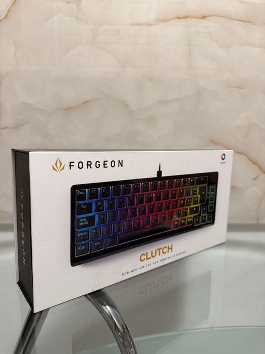 Tastatura Mecanica Forgeon Clutch RGB 60% Keyboard Gaming NOUA