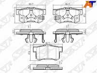 Колодки тормозные Honda CIVIC 1995