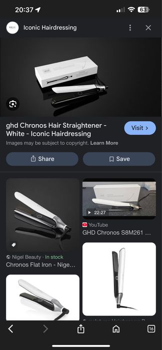 Placa GHD Chronos Alb