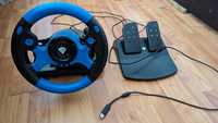 Volan cu pedale Genesis - Seaborg 350, pentru PC/Console, negru/albast
