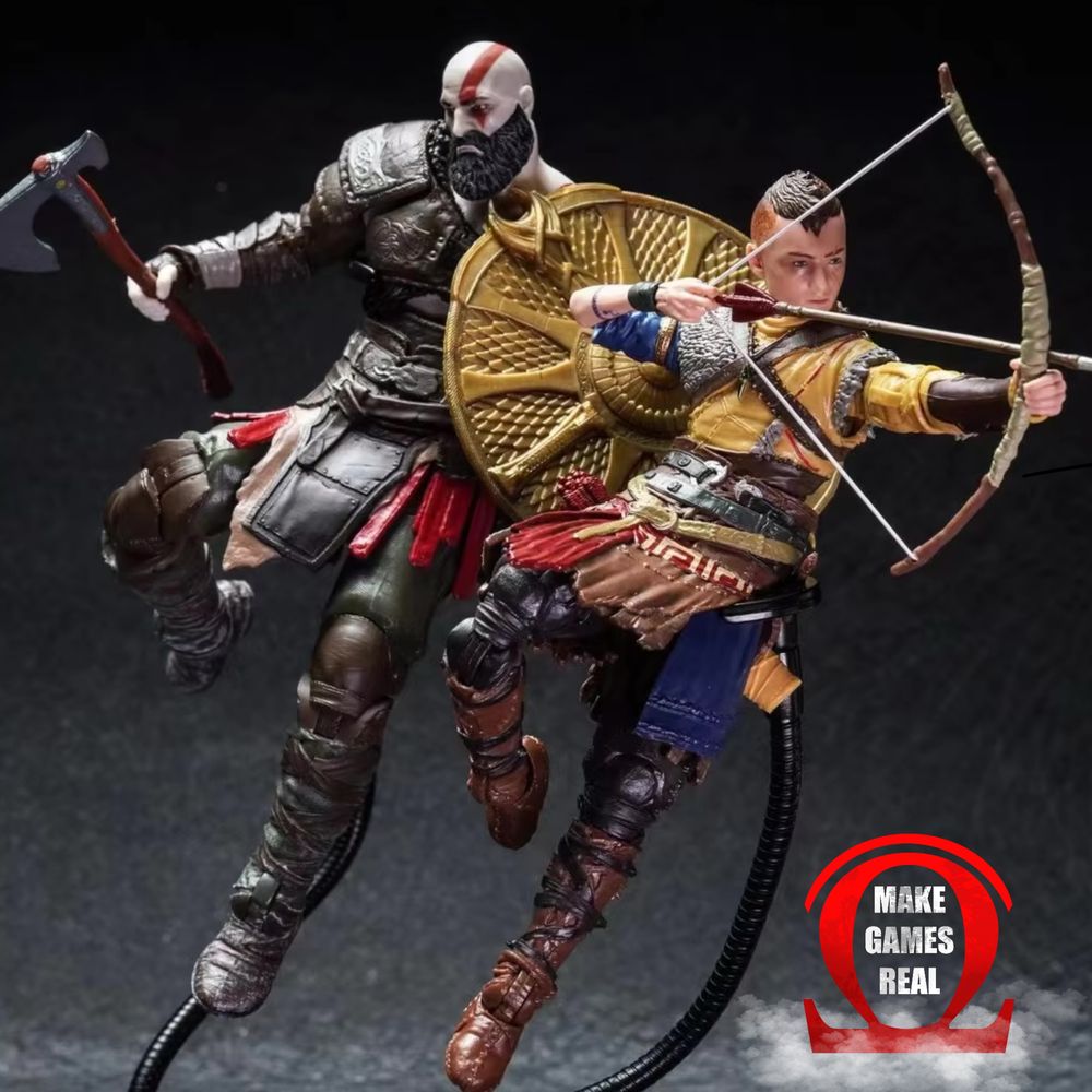 Екшън фигура God of War Ragnarok - Kratos & Atreus