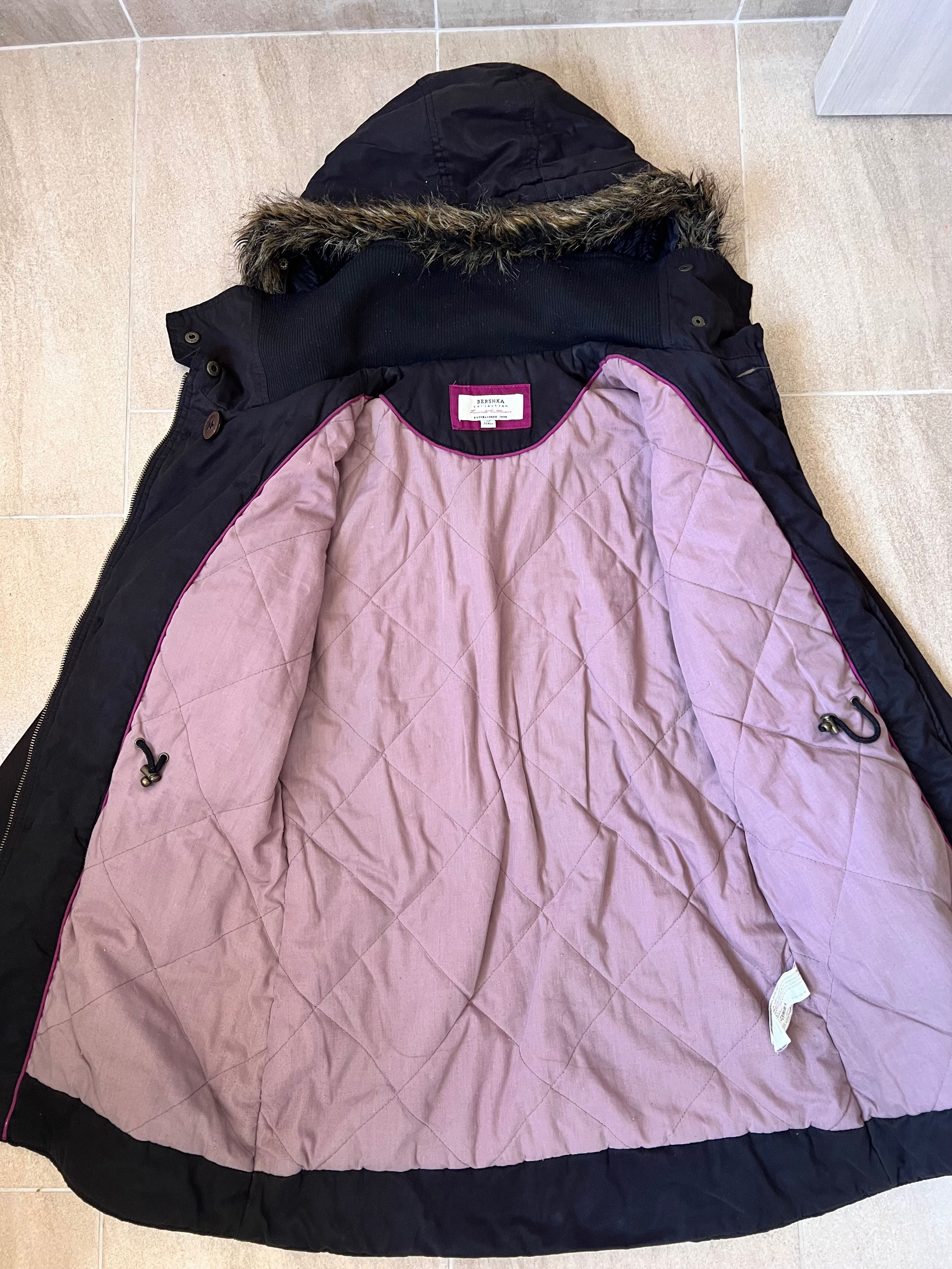 Зимно черно яке Bershka