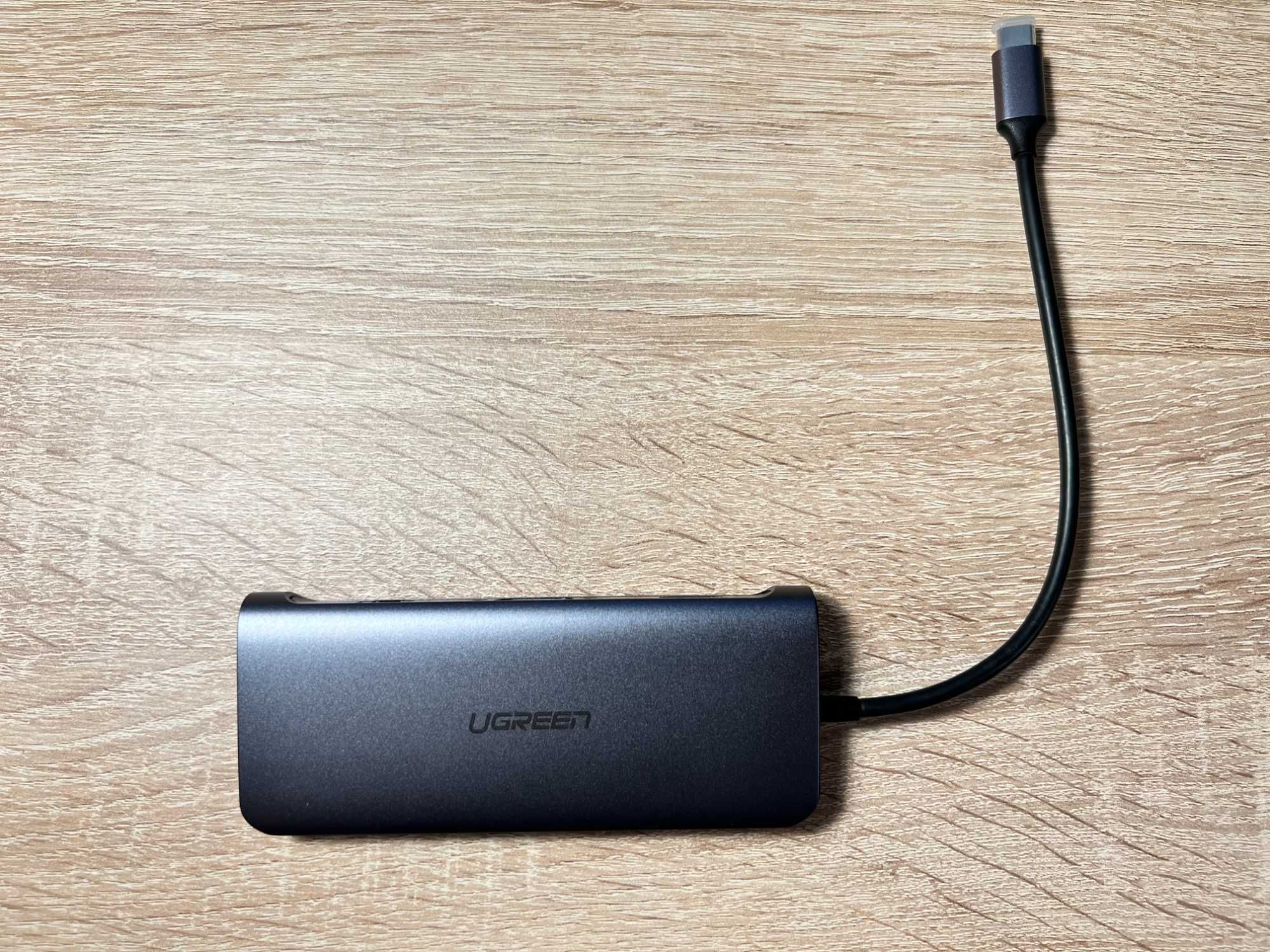 Ugreen 9-в-1 Алуминиев USB-C Hub хъб – 4K HDMI, 100W PD