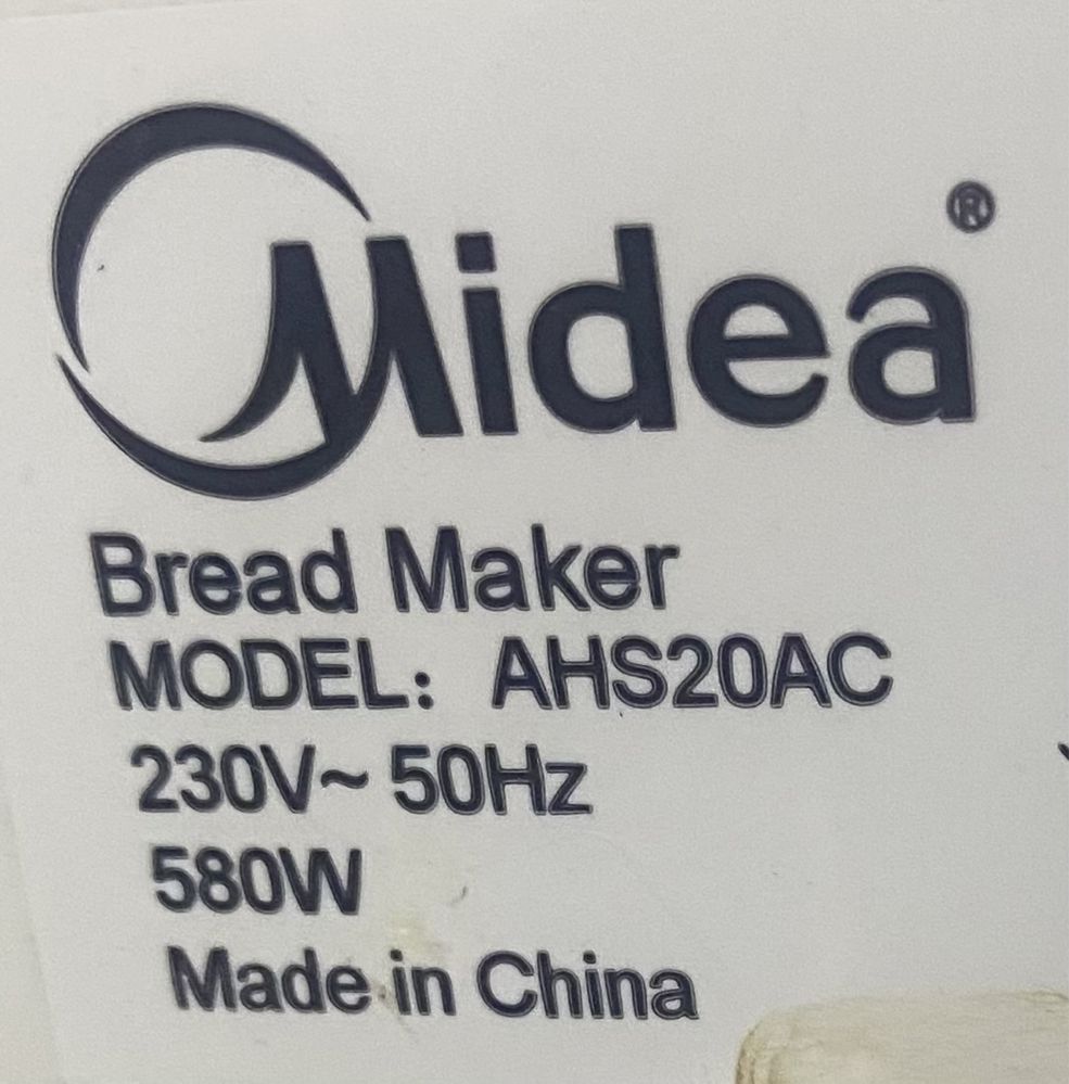 Хлебопекарна Midea на Части
