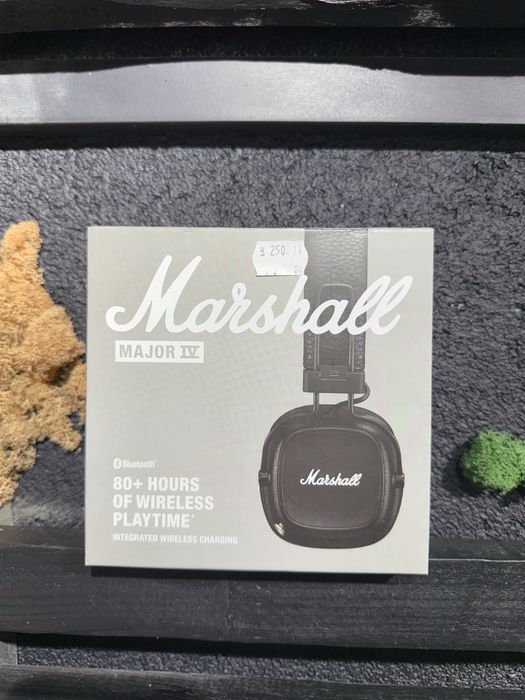 Casti Marshall Major iv Black/Garantie