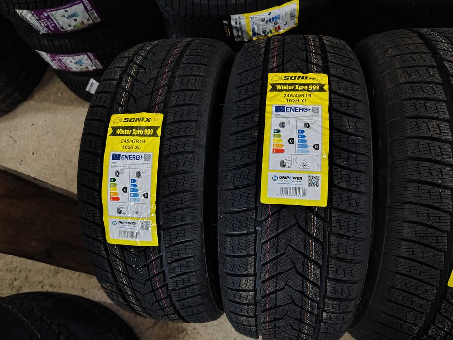 4бр.НОВИ зимни гуми SONIX 245 45 19+275 40 19 DOT25 цена за брой