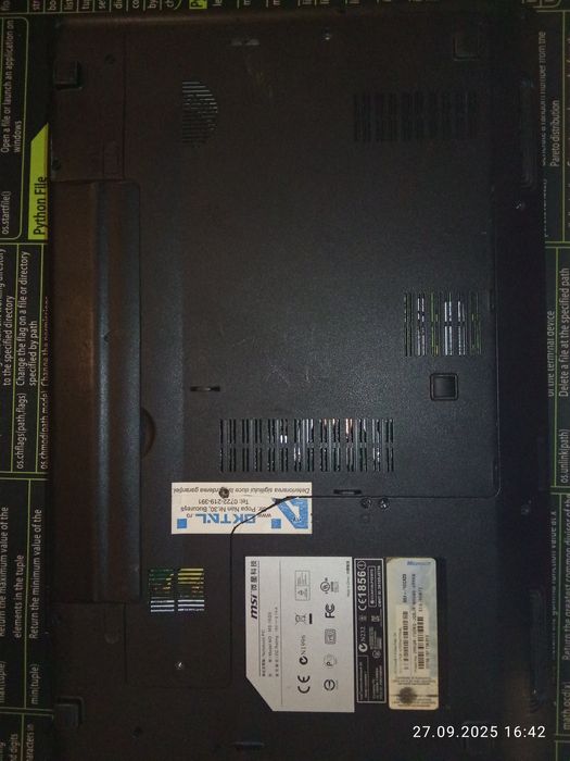 Laptop MSI MS-16G5 – i5, GT555M, SSD, Office 2024
