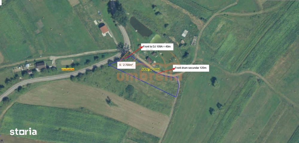 De vanzare teren 2.700m² intravilan, Babutiu, Vultureni!