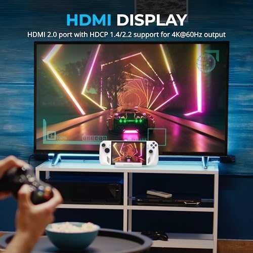 Нова Гейминг Докинг Станция за ROG Ally HDMI 4K 60Hz USB 5Gbps Хъб