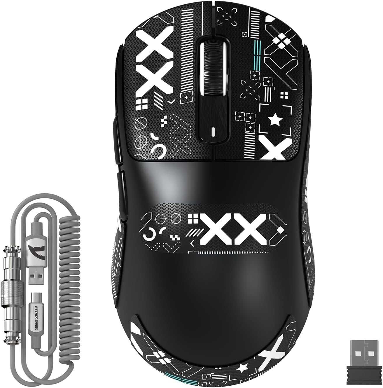 Геймърска мишка ATTACK SHARK X3MAX, 49 грама, PixArt PAW3950 сензор