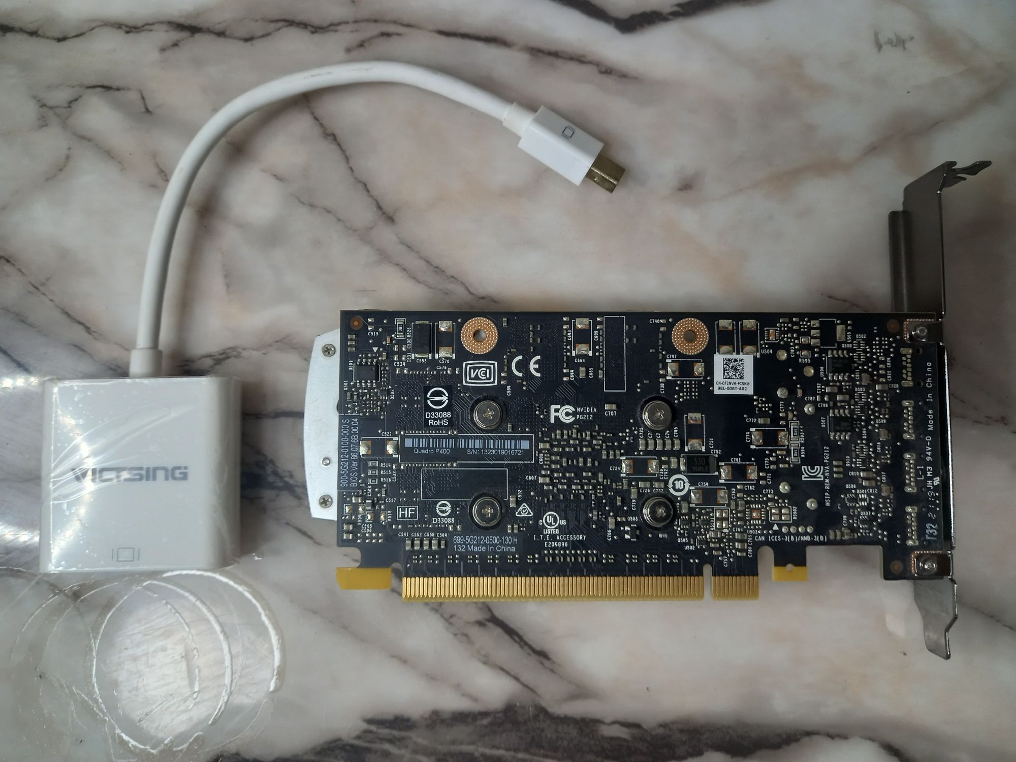 Видео карта PNY NVIDIA Quadro P400, 2GB, GDDR5, 64 bit