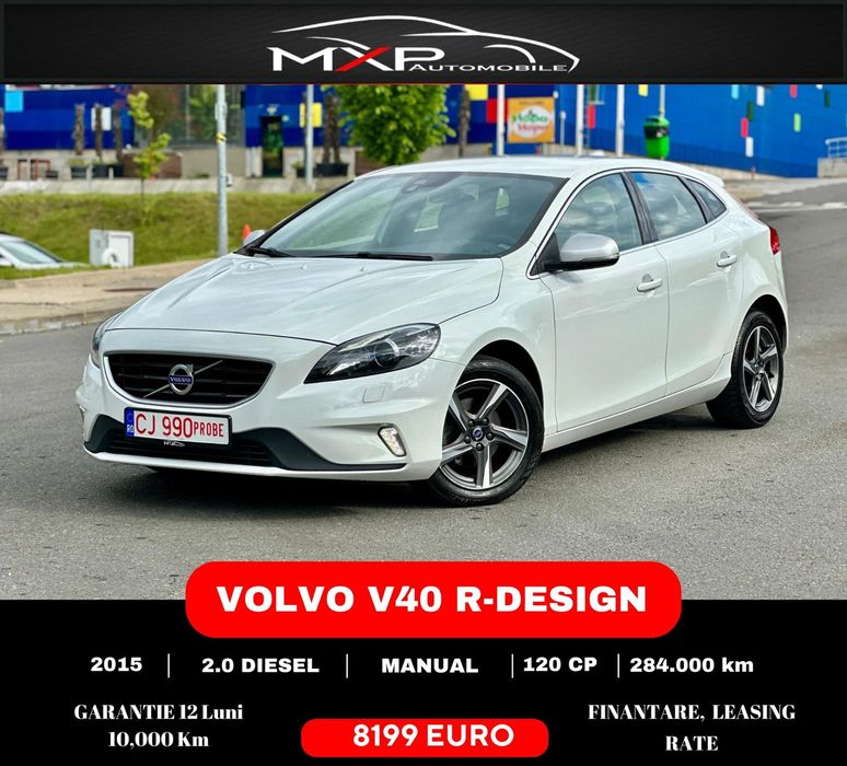 Volvo V40 GARANTIE 12LUNI! R-Design, City Safety, Navi, Alcantara