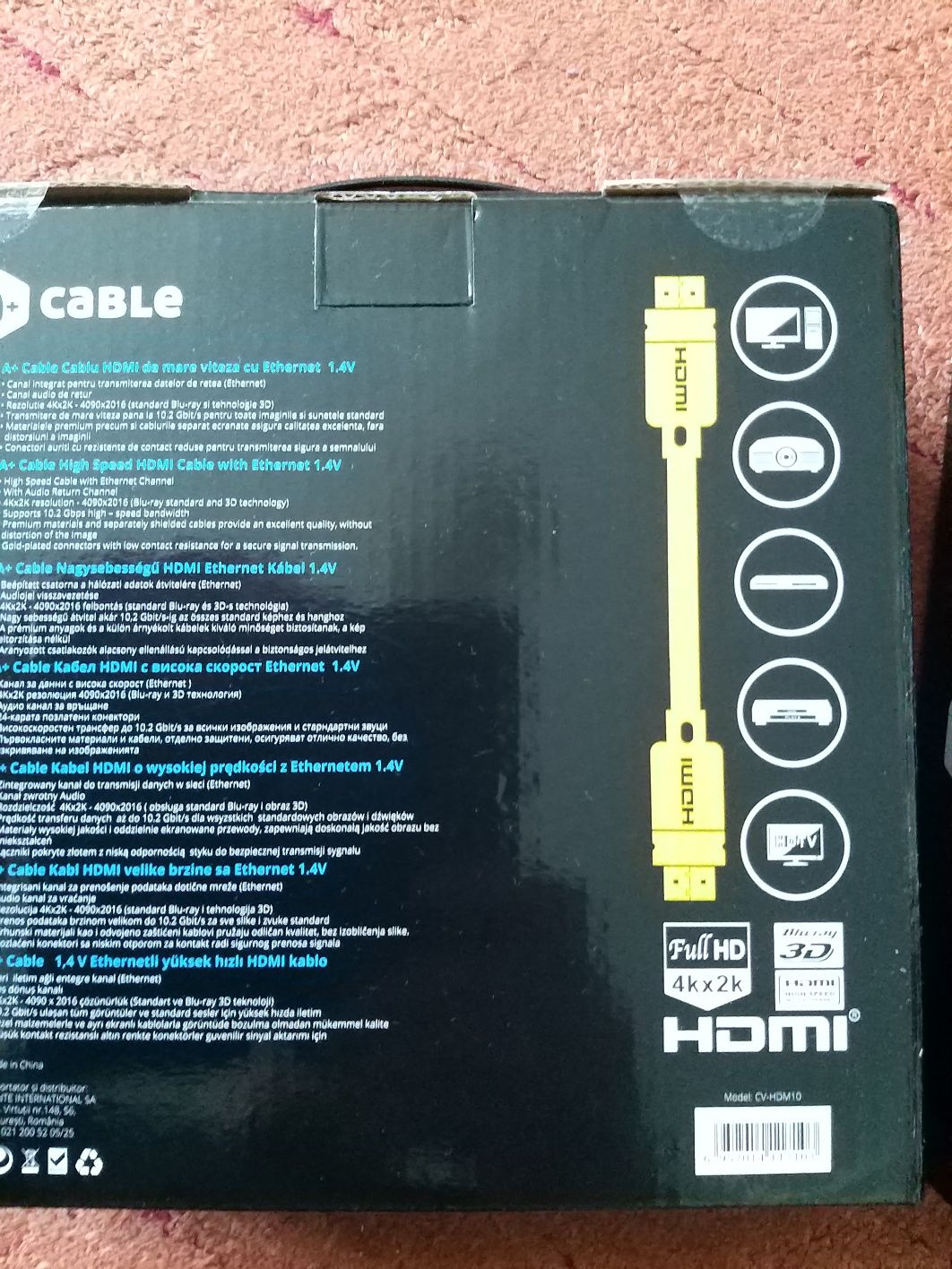 Cablu hdmi 10 m 4k uhd