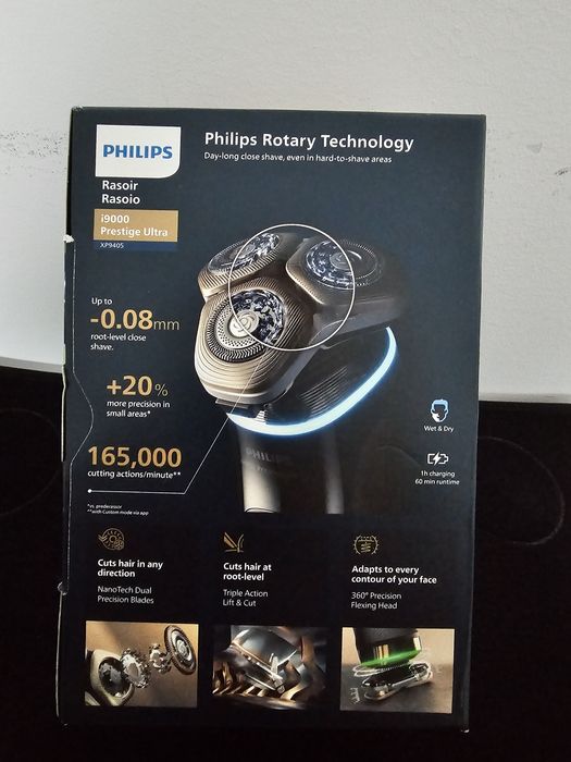 Aparat de ras Philips i9000 Prestige Ultra Wet & Dry pentru barbati
Ap