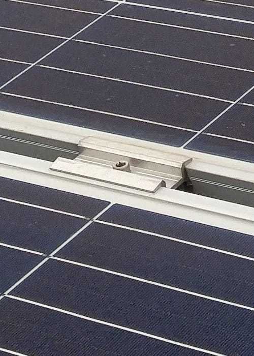 SET Clemă îmbinare panou solar șurub inox M8x25 și piuliță