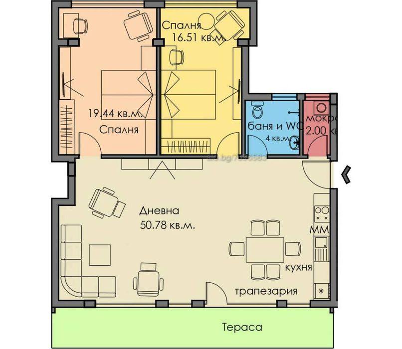 Продажба 3-стаен гр. Бургас - Сарафово АКТ 16