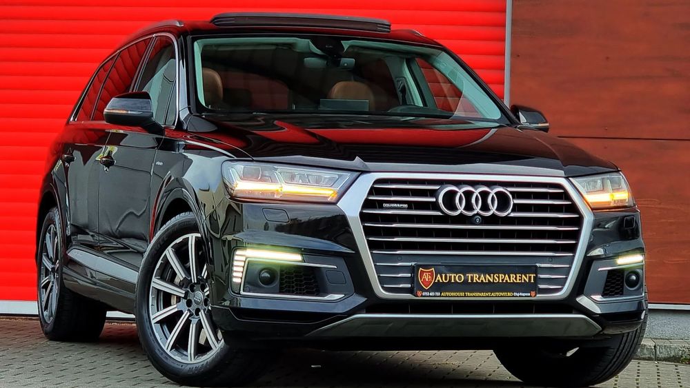 Audi Q7 Garantie 12 luni/Km reali/E-Tron/374 Cai/Panoramic/Piele/Automata