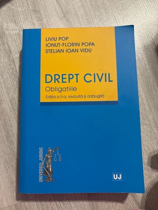 Drept civil Obligatii, Liviu Pop