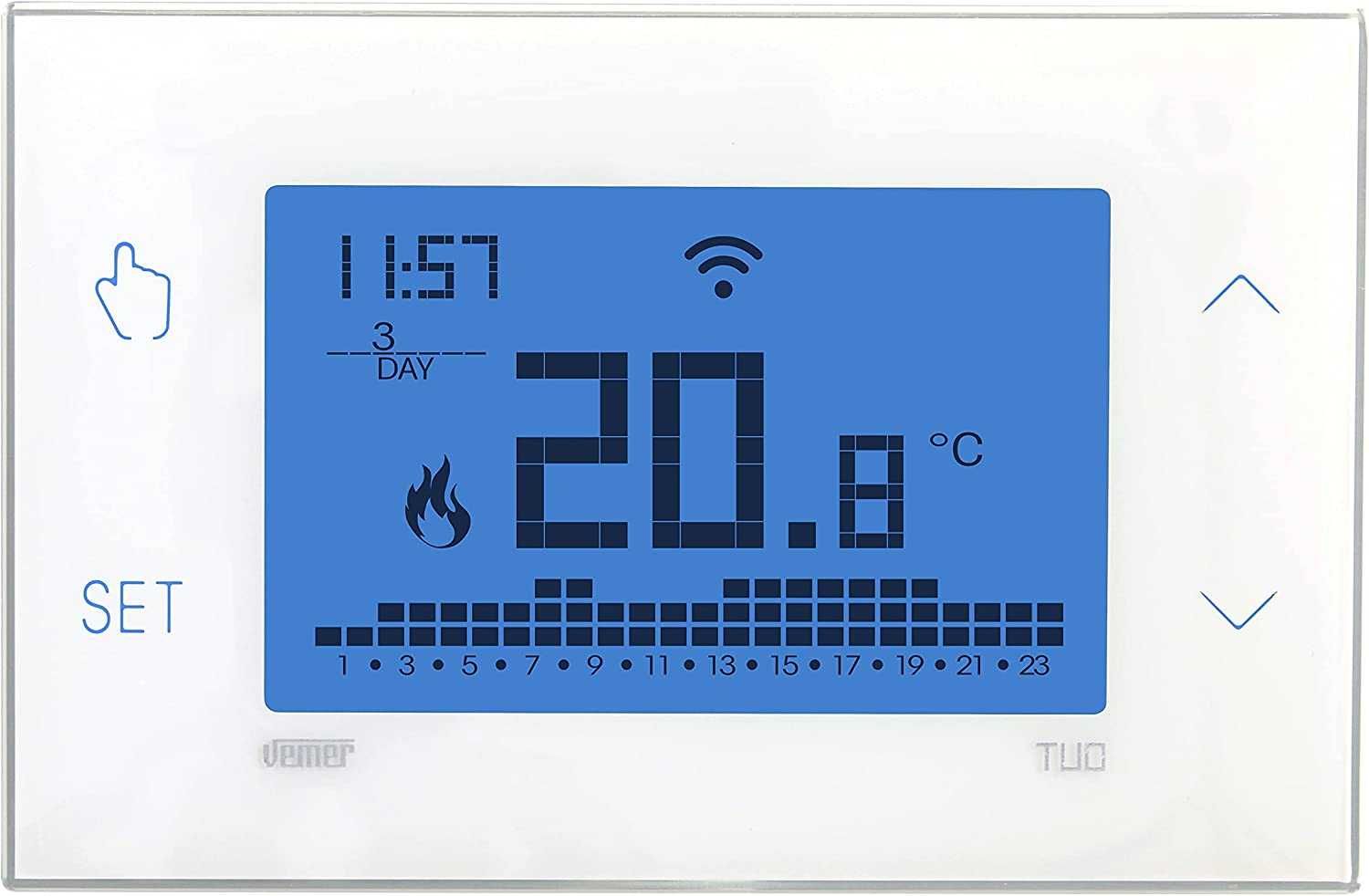 Termostat smart inteligent  centrala gaz si climatizare AC Vemer Wifi