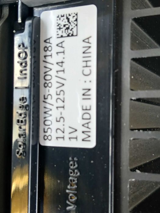 Optimizator Solar Edge 850W/5-80V/18A.  10buc.