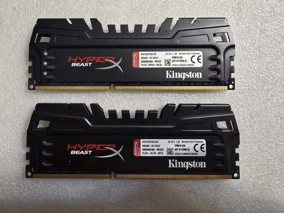 Kit memorie RAM desktop Kingston HyperX Beast 16GB (2x8GB DDR3 1600MHz