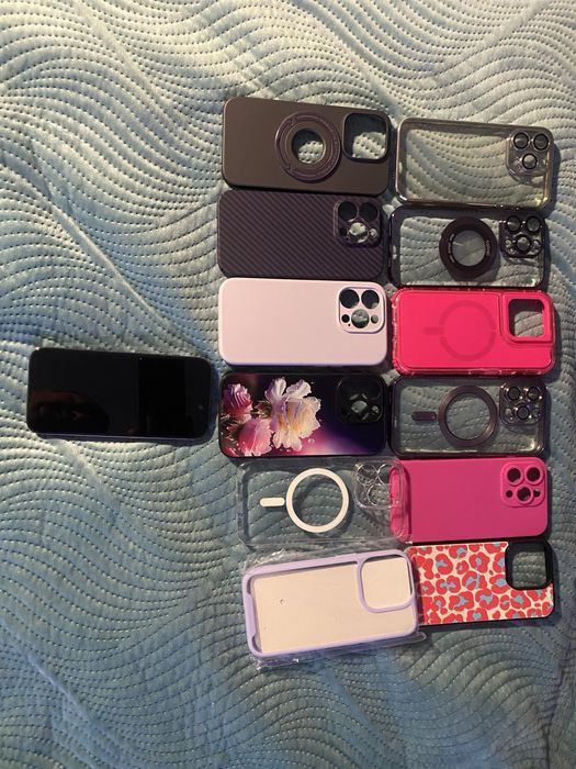 Iphone 14 Pro Purple +Huse