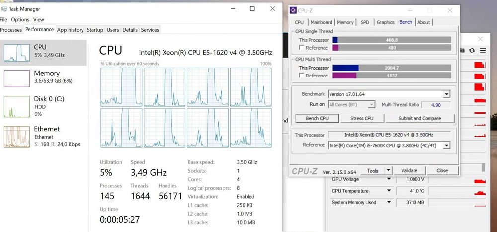 Intel Xeon E5-1620 v4 | 4 core / 8 thread