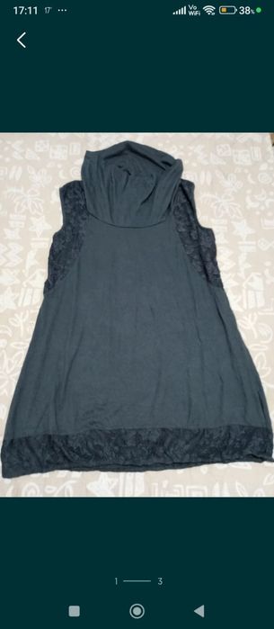 Bluză de damă lungă, fără maneci