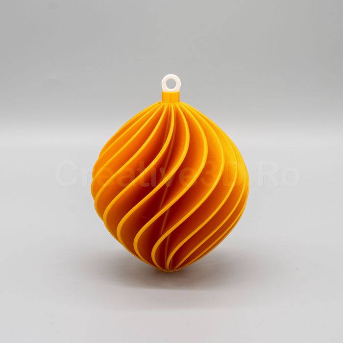 Glob de Craciun Spiral Cadou 90x100mm - multiple culori disponibile